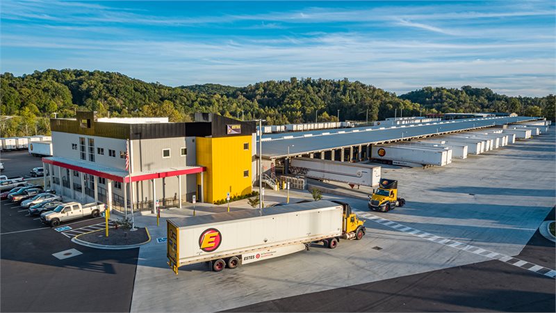 estes express trucking terminal project by glenn e. mitchell concrete contractors